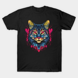 American Bobcat Valentine Day T-Shirt